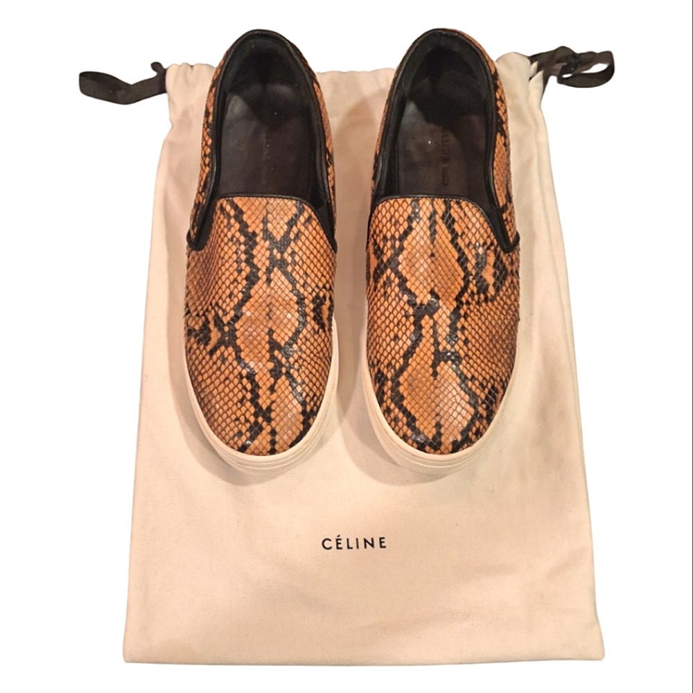 Celine Python Slip On Sneakers - image 1